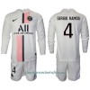 Conjunto (Camiseta+Pantalón Corto) Manga Larga Paris Saint-Germain Sergio Ramos 4 Segunda Equipación 2021/22 - Niño